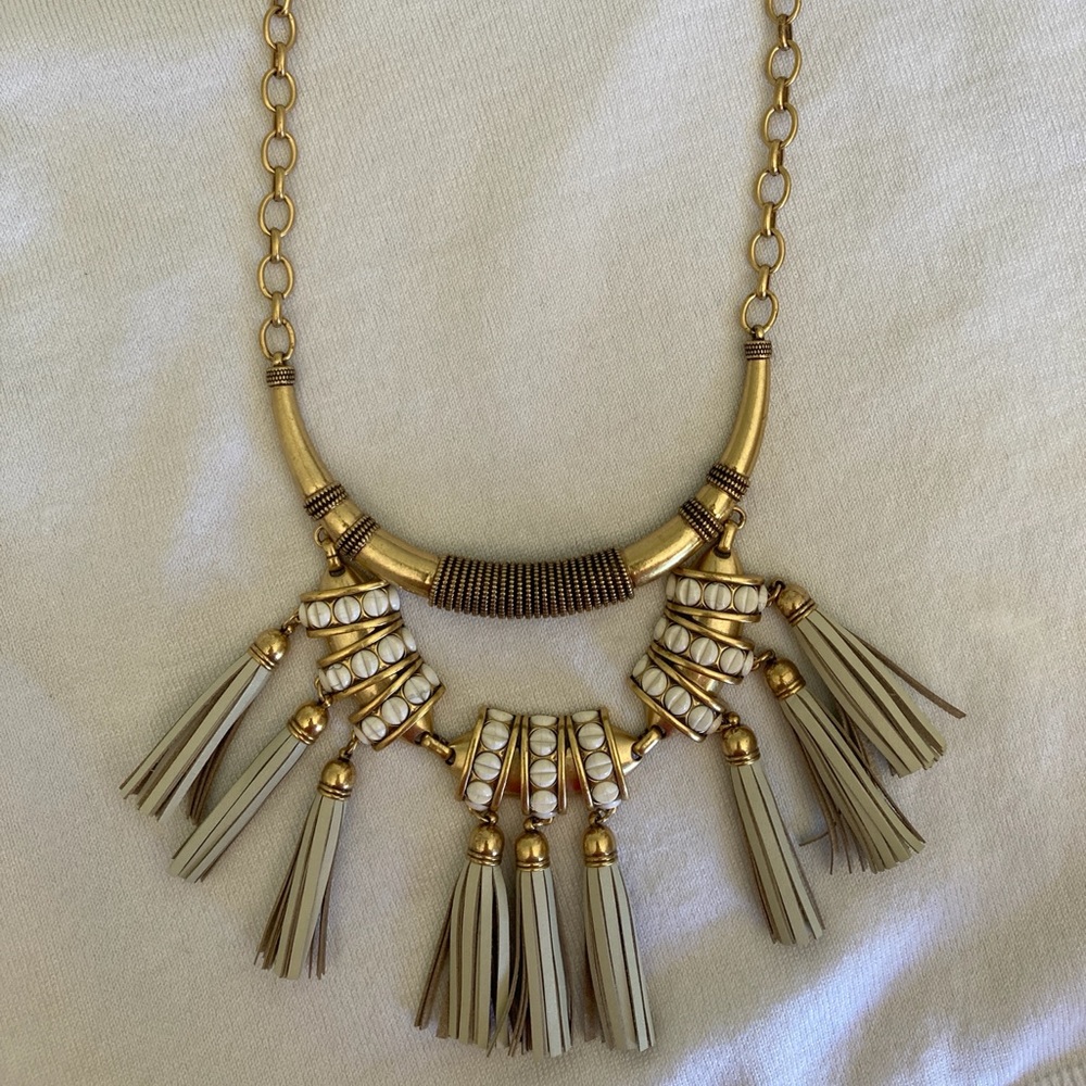 Stella & Dot Tribal Tassel Necklace